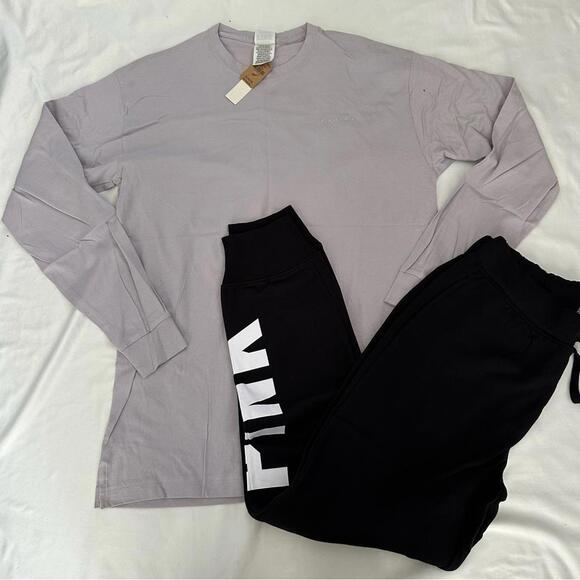 Victoria Secret Bling Long Sleeve and Jogger Set - Picture 1 of 7